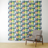 Tapestry Rosas en Ruscus hypophyllum Wandkleed (In situ)