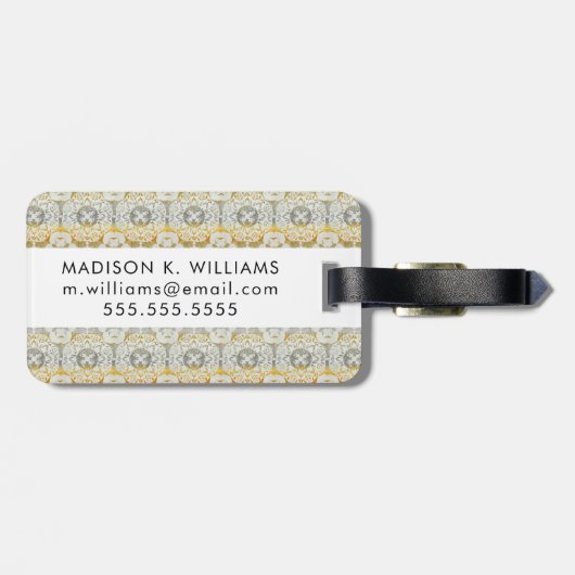 Tapestry Rosette II Bagagelabel (Achterkant horizontaal)