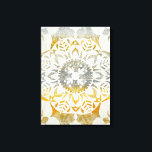 Tapestry Rosette II Canvas Afdruk<br><div class="desc">Tapestry Rosette II van Chariklia Zarris</div>