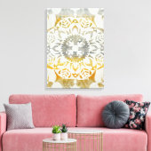 Tapestry Rosette II Canvas Afdruk (Insitu (Woonkamer))