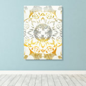 Tapestry Rosette II Canvas Afdruk (Insitu (Houten vloer))