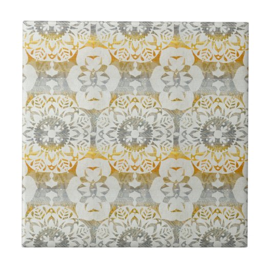 Tapestry Rosette II Tegeltje (Voorkant)