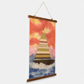 Tapestry - Sailboat with Striped Sail  Hangend Wandkleed (Gebogen)