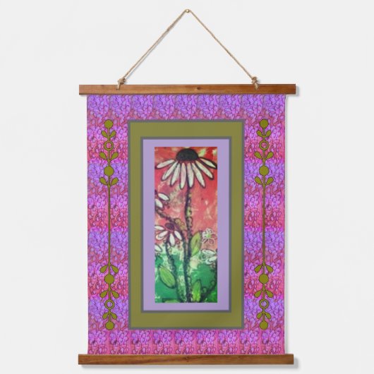 Tapestry - Simple Coneflower  Hangend Wandkleed (Voorkant)