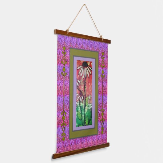 Tapestry - Simple Coneflower  Hangend Wandkleed (Gebogen)