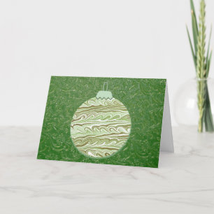 Tapestry Style Bauble Christmas Kaart