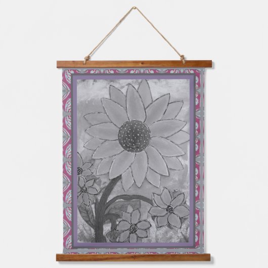 Tapestry - Sunflower Polkadot Center Hangend Wandkleed (Voorkant)