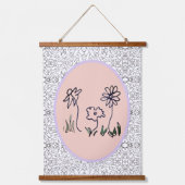 Tapestry - Three Flowers Hangend Wandkleed (Voorkant)