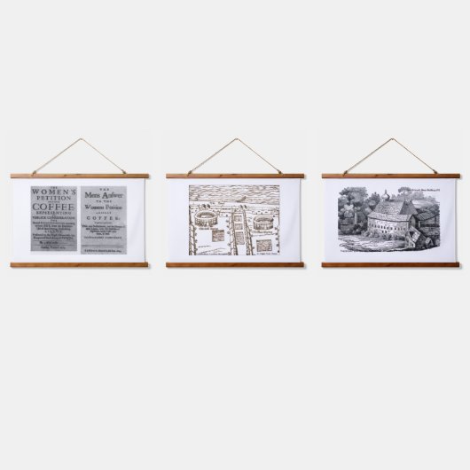 Tapestry Trio van het oude Londen Hangend Wandkleed (Driedubbel)