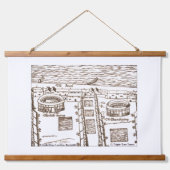 Tapestry Trio van het oude Londen Hangend Wandkleed (Voorkant 2)