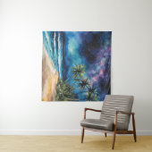 Tapestry Tropical Beach Night Sky Stars Wandkleed (In Situ (horizontaal))