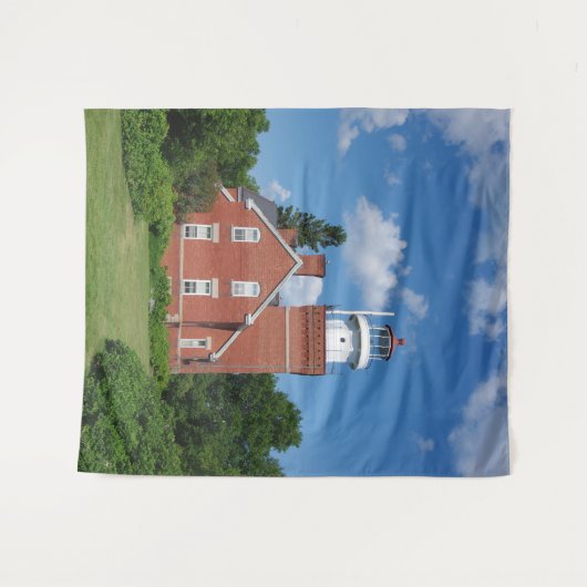 Tapestry van Big Bay Lighthouse Wandkleed (Voorkant (horizontaal))