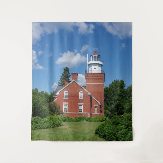 Tapestry van Big Bay Lighthouse Wandkleed (Voorkant)