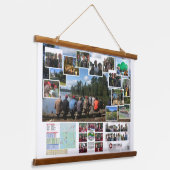 Tapestry van Canoe Trails 2017 Canadese reis Hangend Wandkleed (Gebogen)