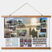 Tapestry van Canoe Trails 2018 Canadese reis Hangend Wandkleed (Voorkant)