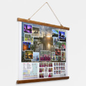 Tapestry van Canoe Trails 2022 Canadese reis Hangend Wandkleed (Gebogen)