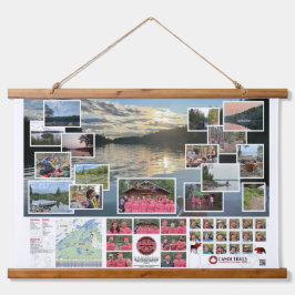 Tapestry van Kano Trails 2021 Grens Water Trip Hangend Wandkleed