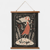 Tapestry Virgo Celestial Zodiac Art Hangend Wandkleed (Voorkant)