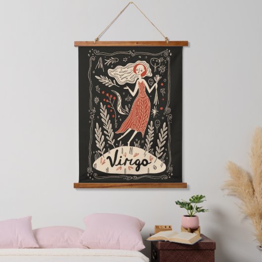 Tapestry Virgo Celestial Zodiac Art Hangend Wandkleed (Slaapkamer)
