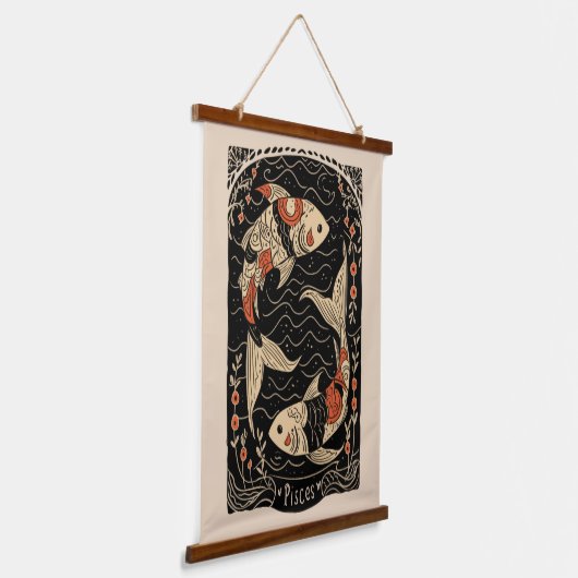 Tapestry Vissen Hemelse Zodiac Art Hangend Wandkleed (Gebogen)