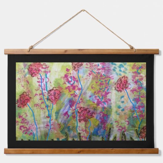 Tapestry - Watercolor Floral Hangend Wandkleed (Voorkant)
