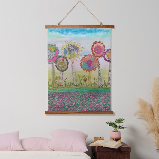 Tapestry - Whimsical Flowers Hangend Wandkleed (Slaapkamer)