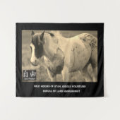 Tapestry WILD HORSES OF UTAH, ONAQUI MOUNTAINS BLM Wandkleed (Voorkant (horizontaal))