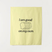 Tapestry with illustration and text wandkleed (Voorkant)