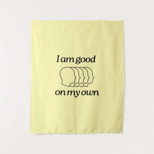 Tapestry with illustration and text wandkleed (Voorkant)