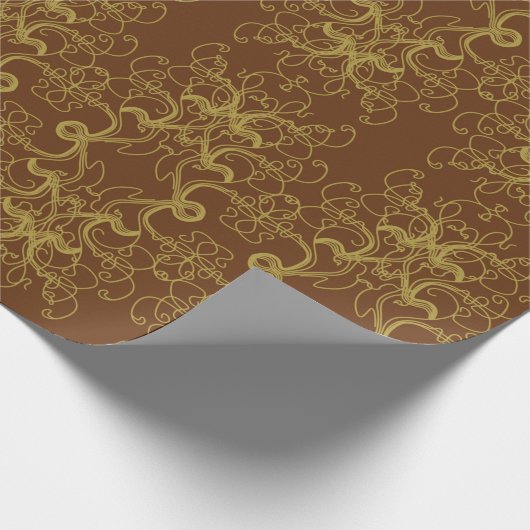 Tapete -  barokstijl illustratie cadeaupapier (Hoek)