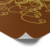 Tapete -  barokstijl illustratie poster (Hoek)