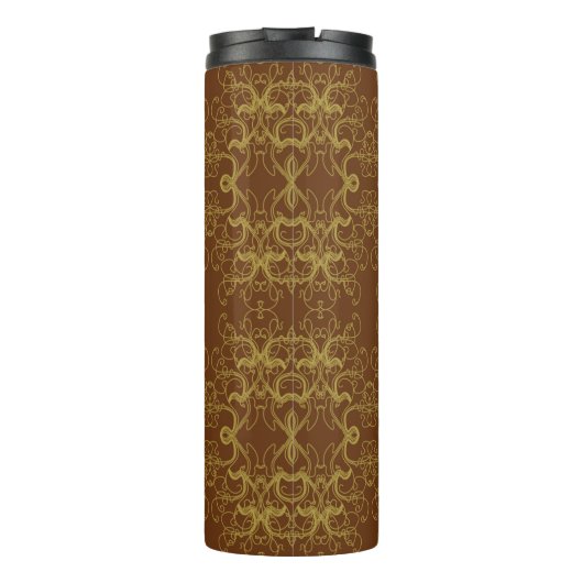 Tapete - barokstijl illustratie thermosbeker (Achterkant)