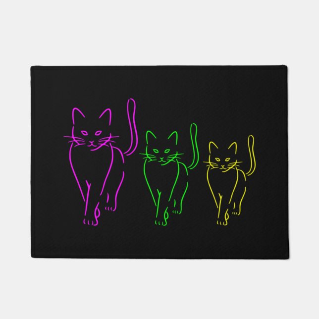 Tapete Neon Cats Deurmat (Voorkant)