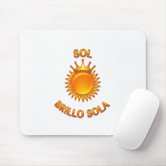 Tapete para Ratón con Logo Sol Brillo Sola | Mouse Muismat (Met muis)