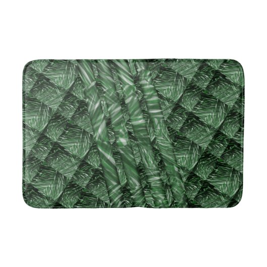 Tapete verde quadriculado com cor riscada badmat (Voorkant)