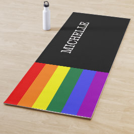 Tapete Yoga Orgulho Gay Rainbow Personalizado Yogamat