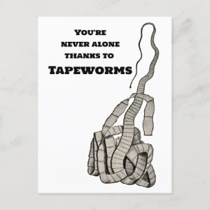 Tapeworm en jij briefkaart