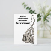 Tapeworm en jij briefkaart (Staand voorkant)