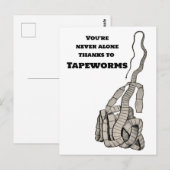 Tapeworm en jij briefkaart (Voorkant / Achterkant)