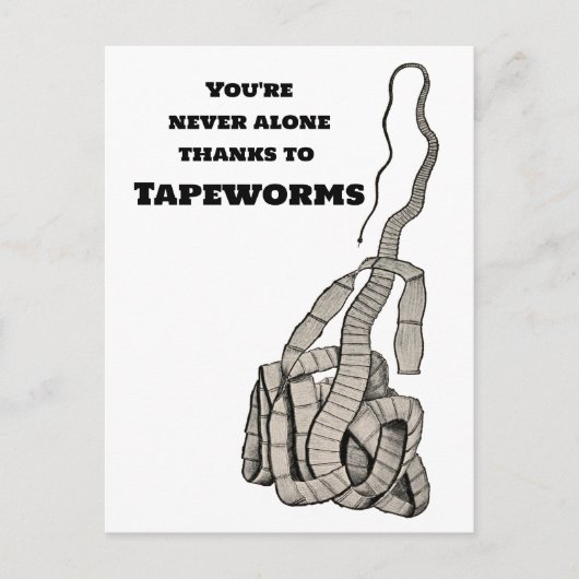 Tapeworm en jij briefkaart (Voorkant)
