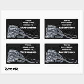 Tapeworm en jij rechthoekige sticker (Vel)