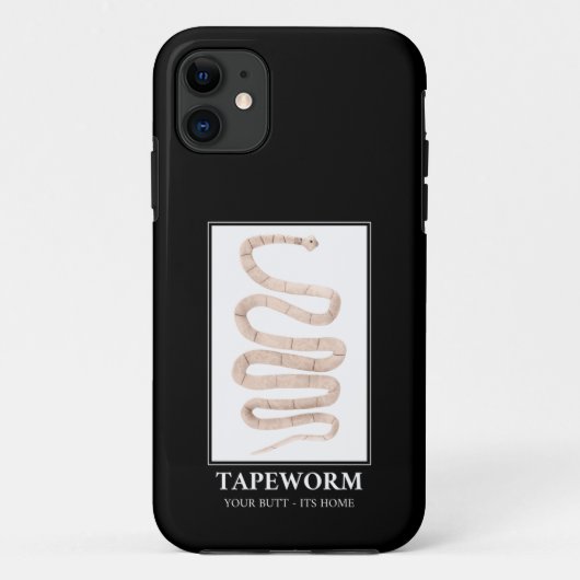 Tapeworm je maar thuis Case-Mate iPhone case (Achterkant)