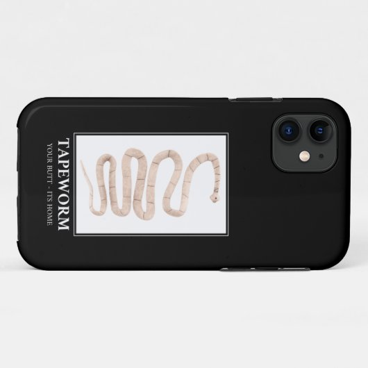 Tapeworm je maar thuis Case-Mate iPhone case (Achterkant (horizontaal))
