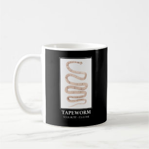 Tapeworm je maar thuis koffiemok
