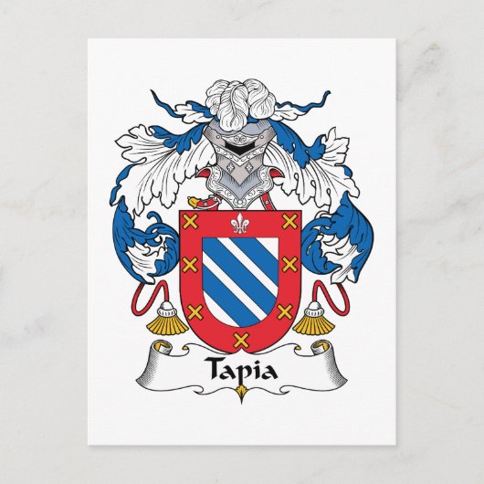 Tapia Family Crest Briefkaart (Voorkant)