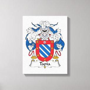 Tapia Family Crest Canvas Afdruk