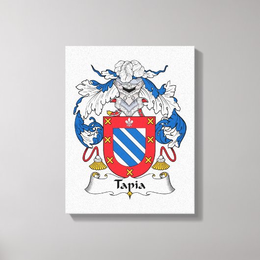 Tapia Family Crest Canvas Afdruk (Voorkant)