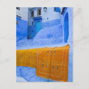 Tapiaten aan een blauwe muur gehangen briefkaart