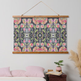 Tapijt - Bloemen Abstracte Mixed Media Hangend Wandkleed
