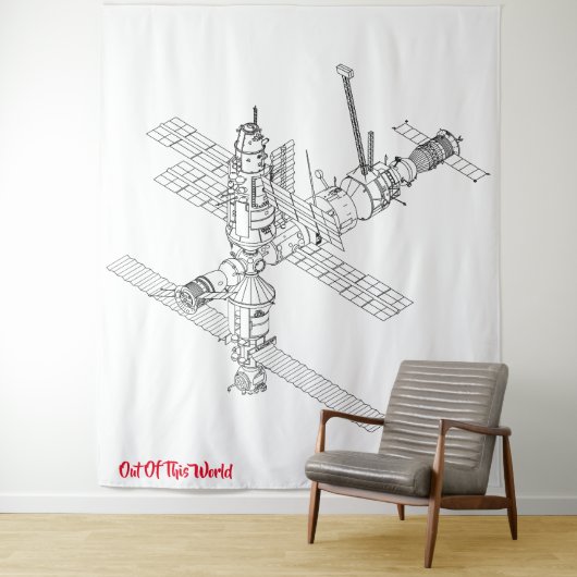 Tapijt Buiten Deze Wereld Wandkleed (In situ)
